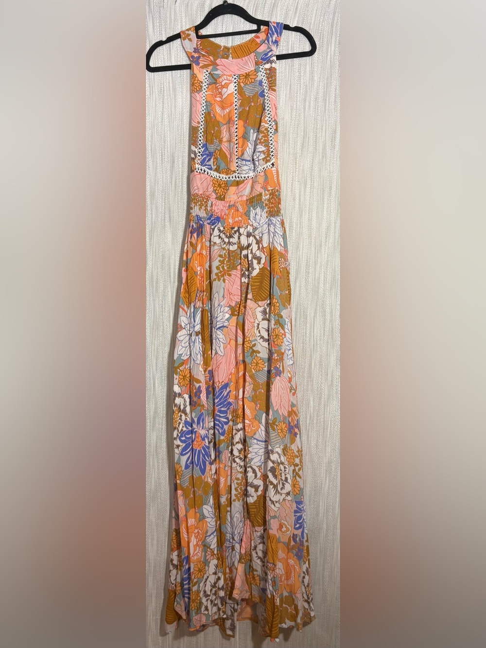 Petal & Pup Newell Floral Halter Maxi Dress
